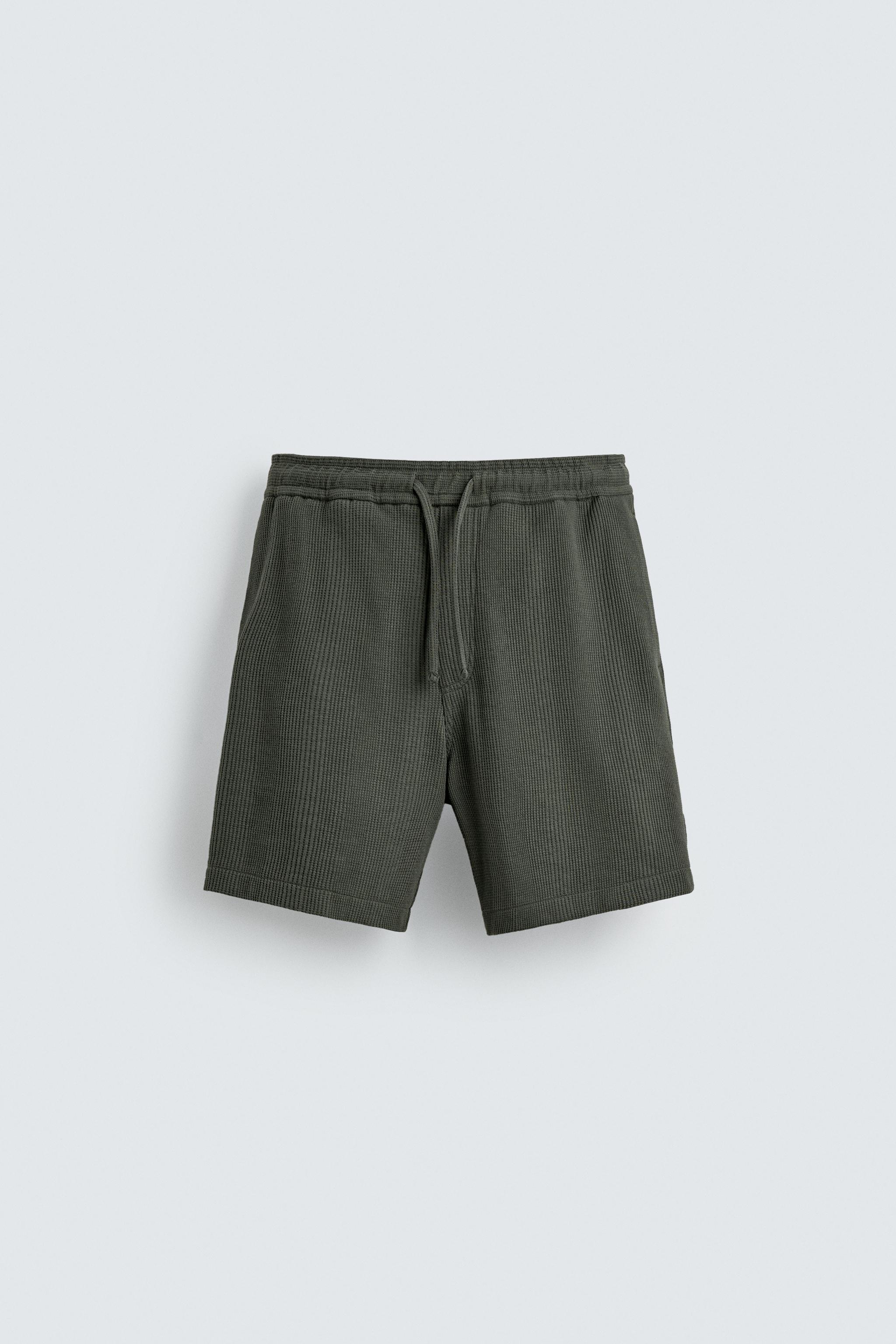 RELAXED FIT STRUCTURED SHORTS
